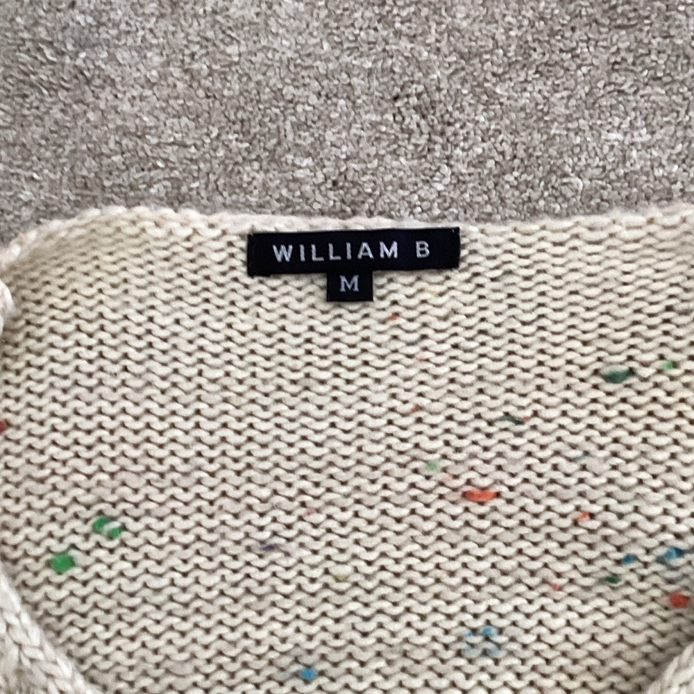 Willow & Root Cream Speckled V-Neck Sweater - Picture 2 of 4